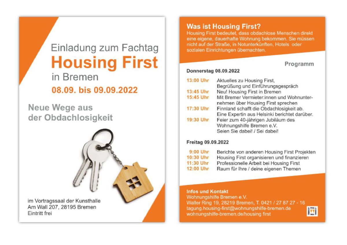 2022 Flyer Fachtag Housing First